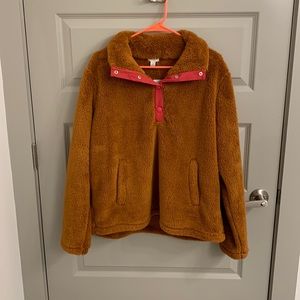 NWT J. Crew Sherpa Pullover with Pockets